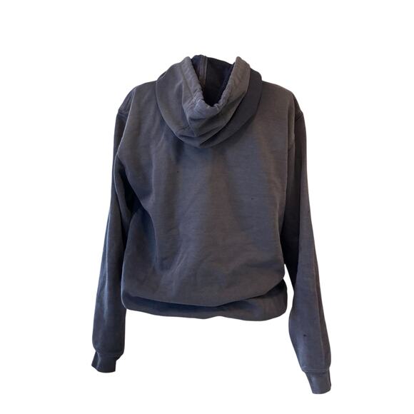 Y2K Carhartt Loose Fit Blue Distressed Thrasher Gorpcore Hoodie Size Small - Picture 2 of 15